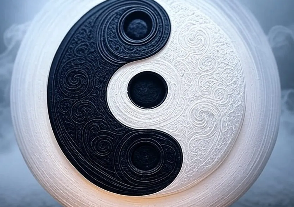 Un simbolo dello YinYang artistico